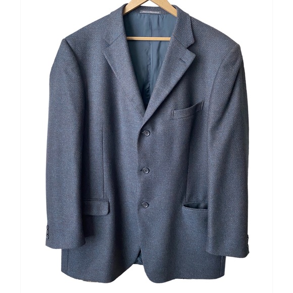 Ermenegildo Zegna Soft 3 Button Wool Cashmere Blazer 58L - Picture 1 of 7